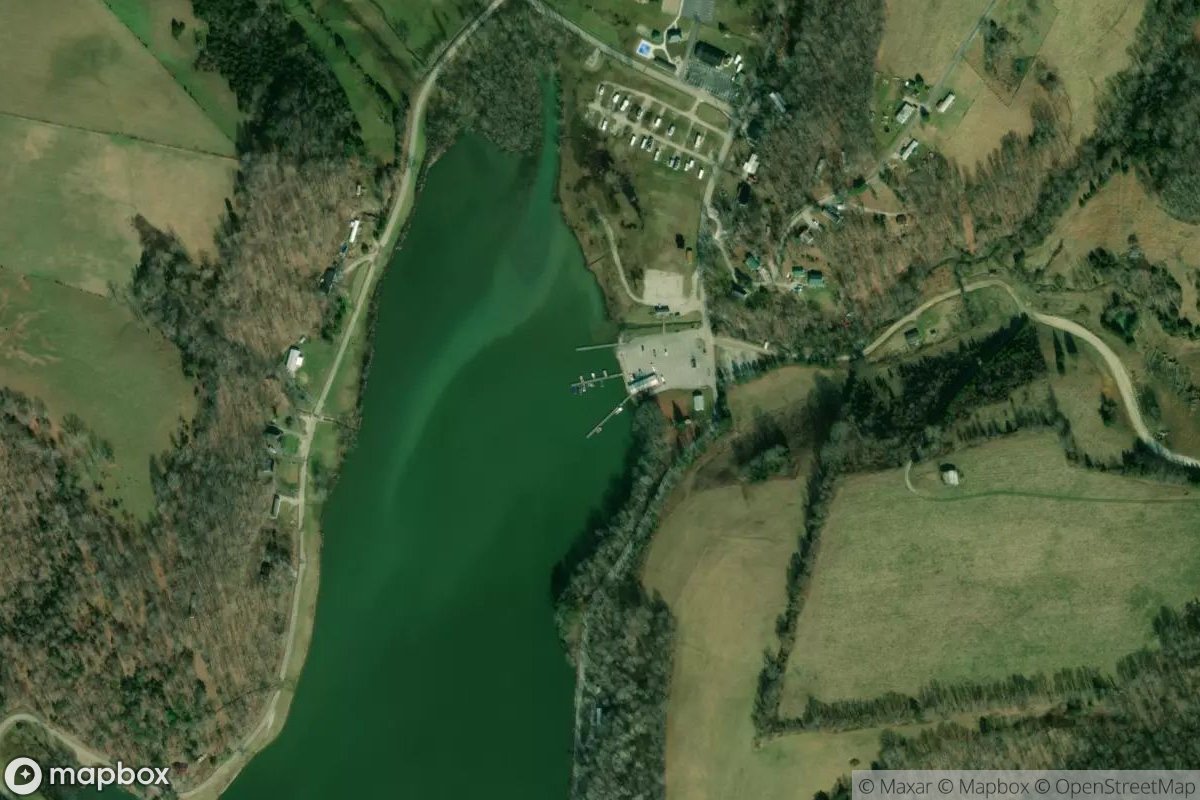Satellite view of Marina at 37.4011, -84.3499