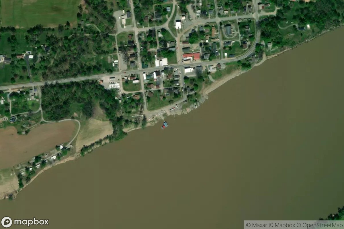 Satellite view of Marina at 37.4446, -88.3052