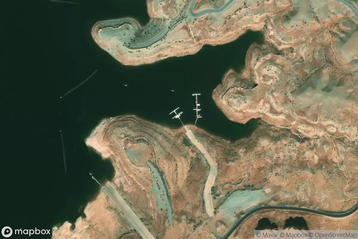 Satellite view of Marina at 37.4673, -110.7162