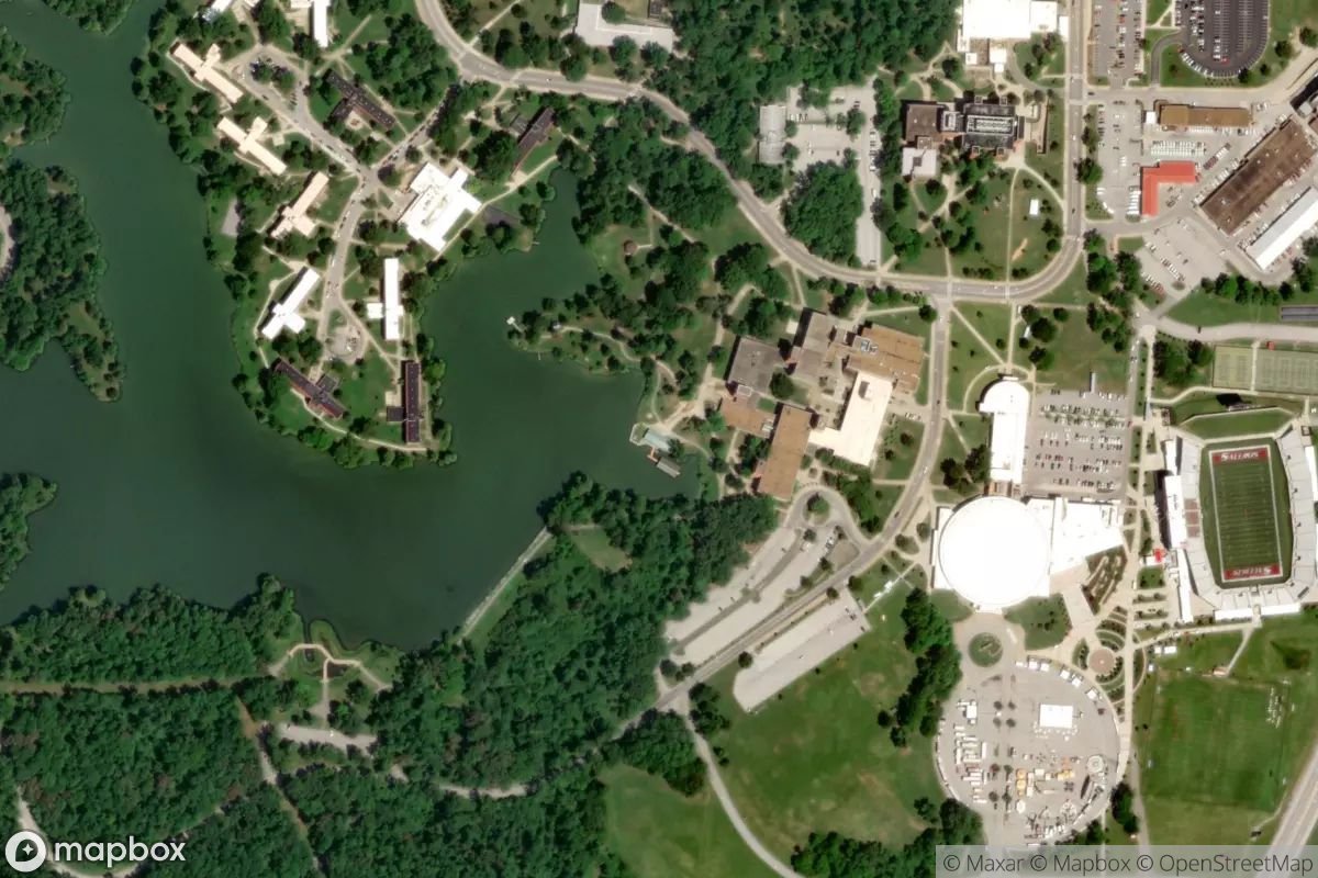 Satellite view of Marina at 37.7092, -89.2220