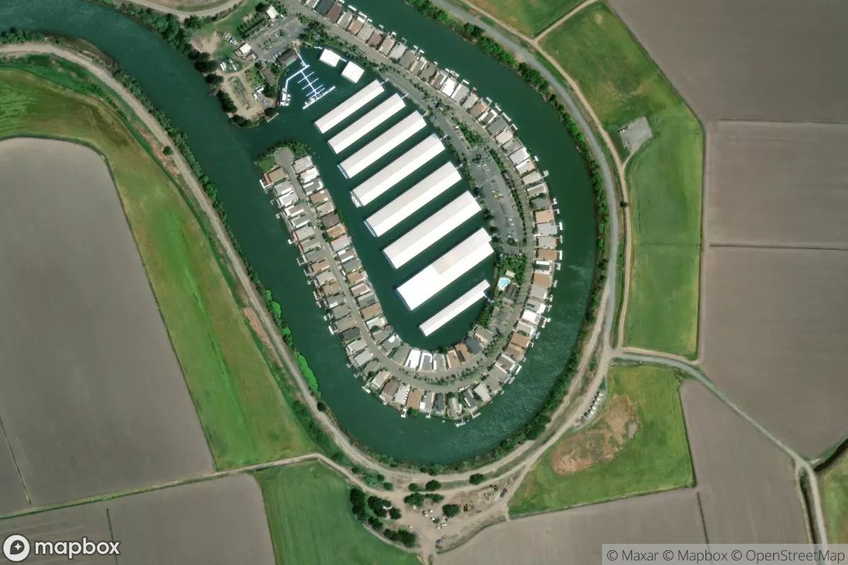 Satellite view of Marina at 38.1482, -121.5890