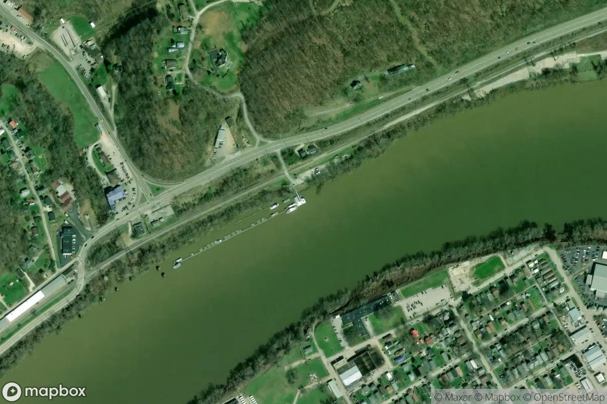 Satellite view of Marina at 38.3725, -81.7040