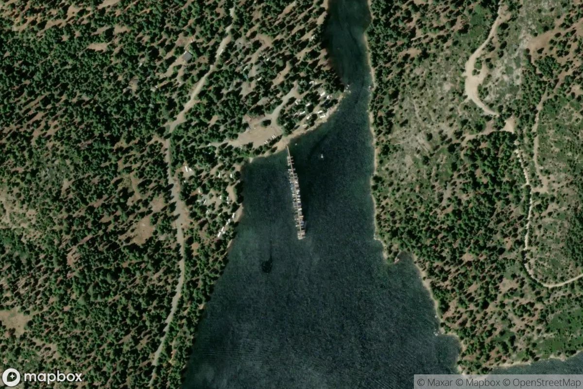 Satellite view of Marina at 38.5490, -120.2546