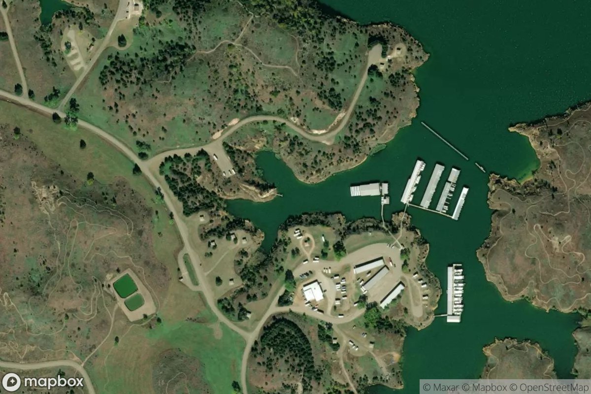 Satellite view of Marina at 38.9192, -98.5003