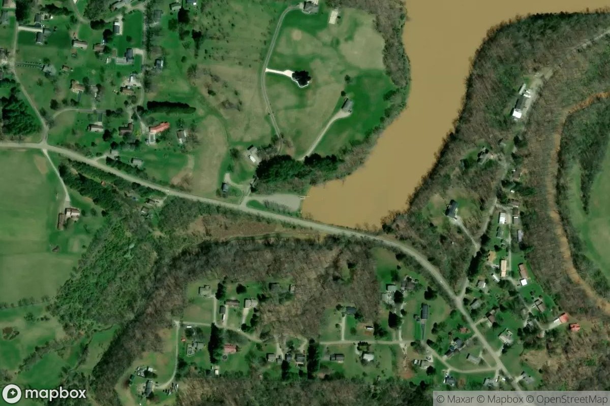 Satellite view of Marina at 39.3407, -81.6566