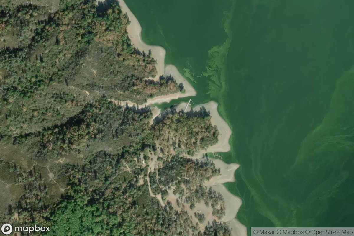 Satellite view of Marina at 39.4210, -122.9585