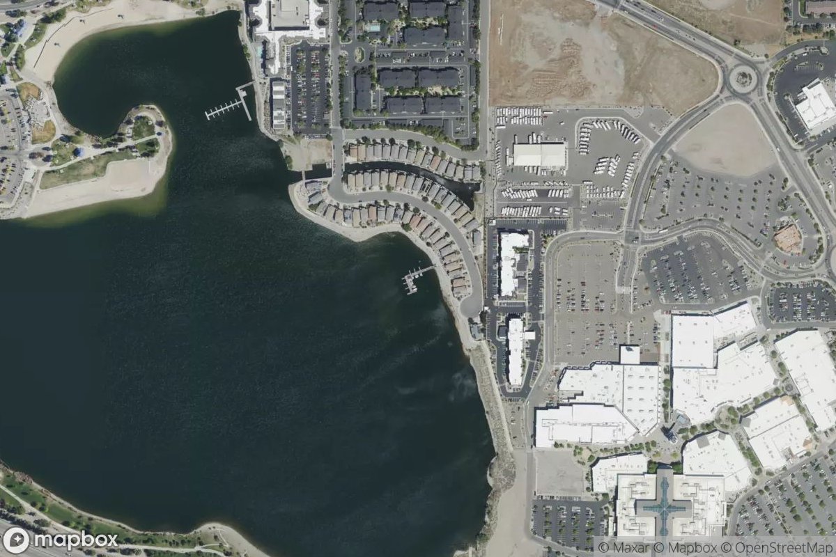 Satellite view of Marina at 39.5335, -119.7255