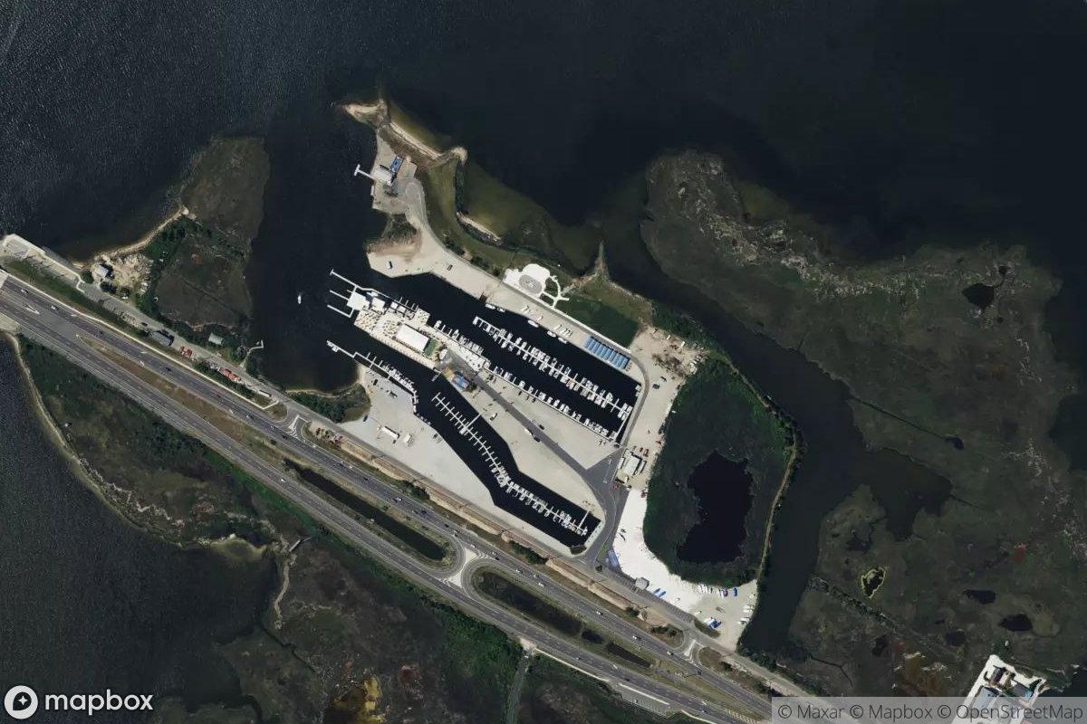 Satellite view of Marina at 39.6603, -74.1950