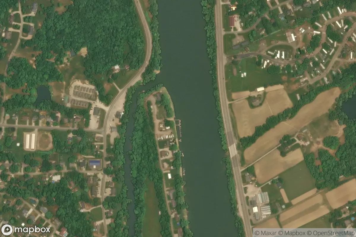 Satellite view of Marina at 39.9030, -82.0025