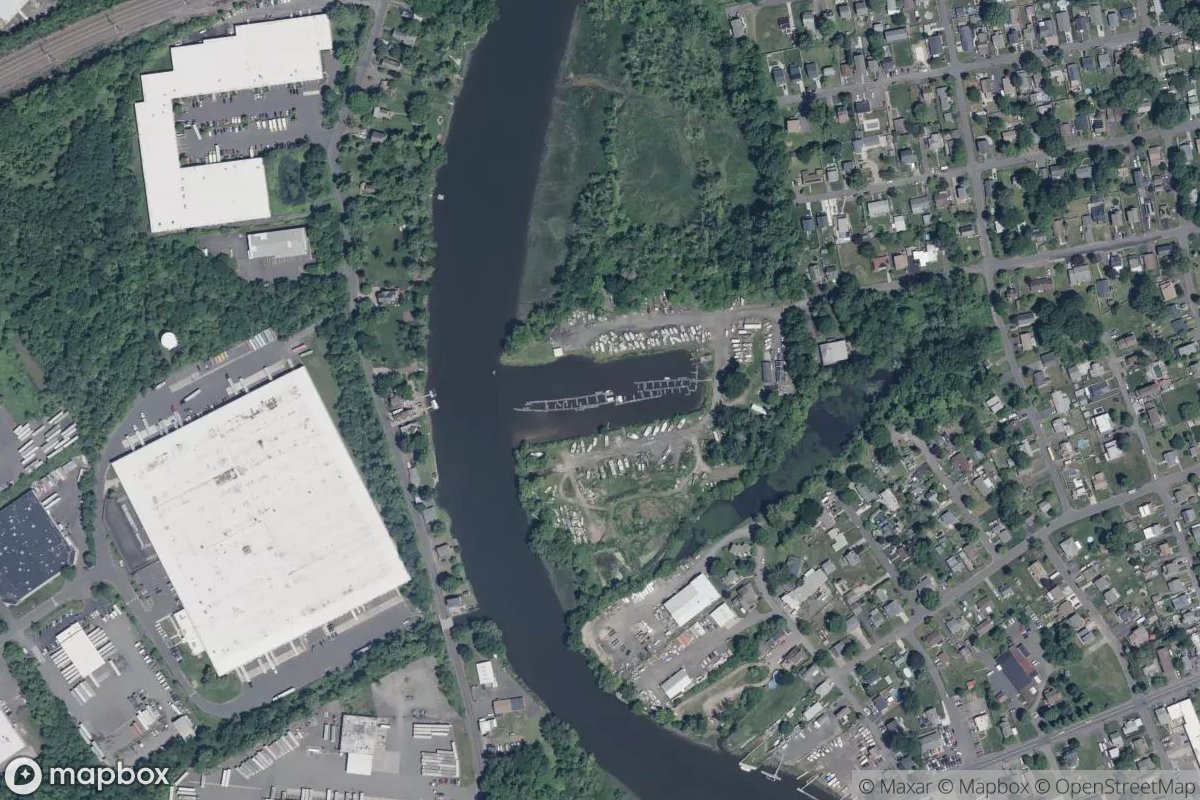 Satellite view of Marina at 40.0884, -74.9137