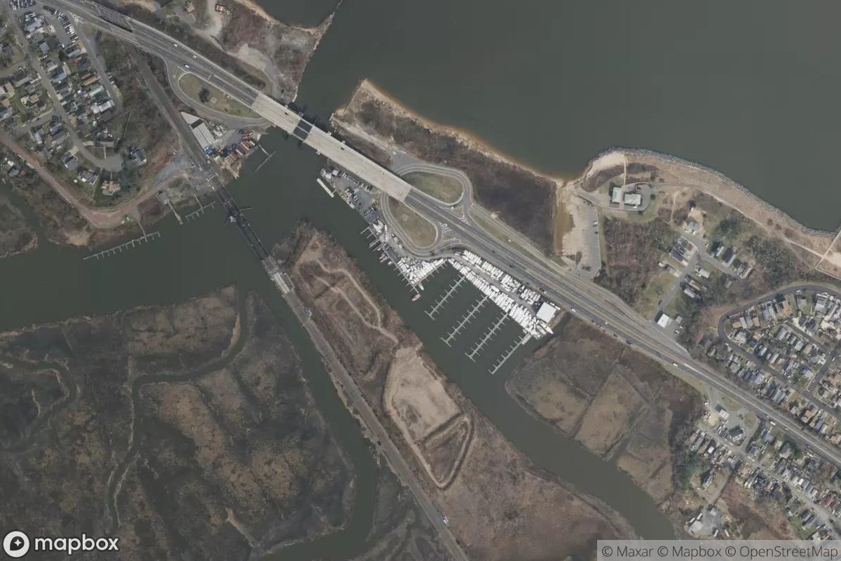 Satellite view of Marina at 40.4610, -74.2570