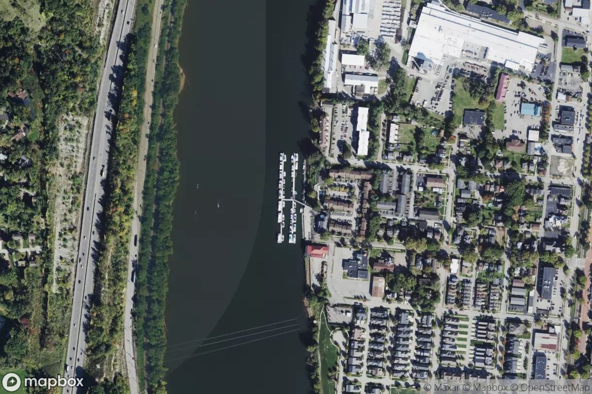 Satellite view of Marina at 40.5173, -79.8493