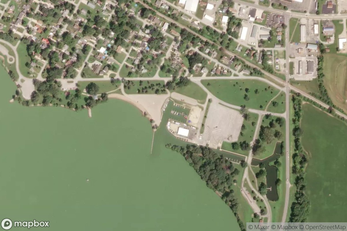 Satellite view of Marina at 40.5414, -84.4199