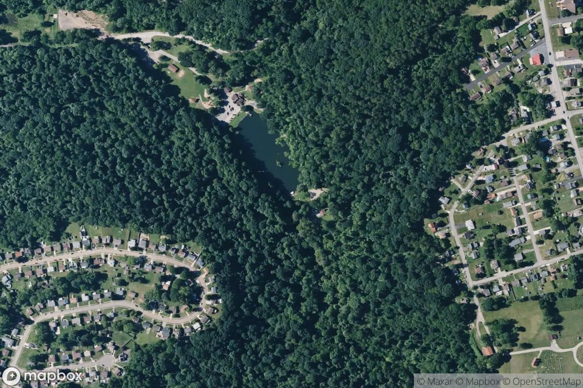 Satellite view of Marina at 40.5817, -80.2647