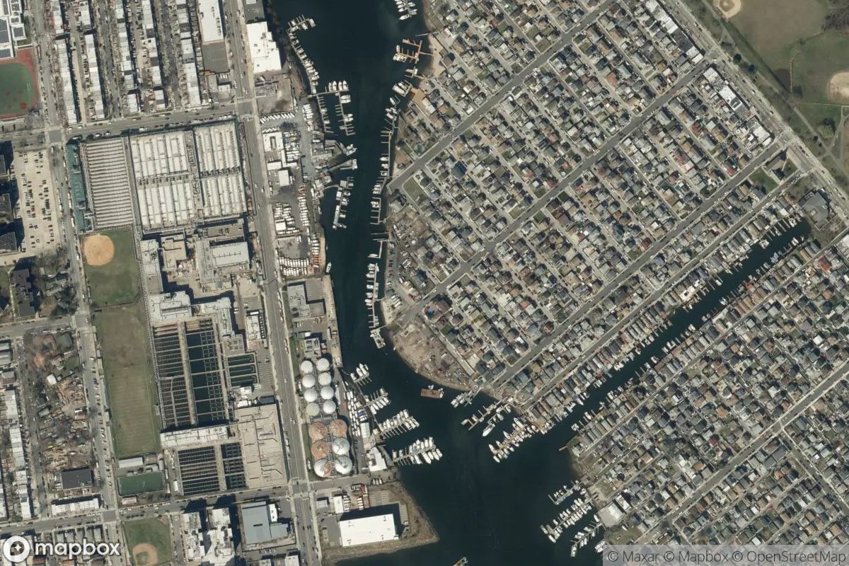 Satellite view of Marina at 40.5905, -73.9299