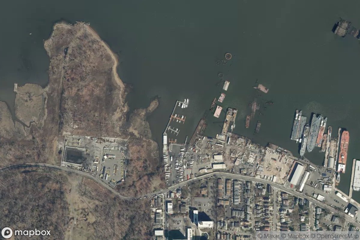 Satellite view of Marina at 40.6424, -74.1708