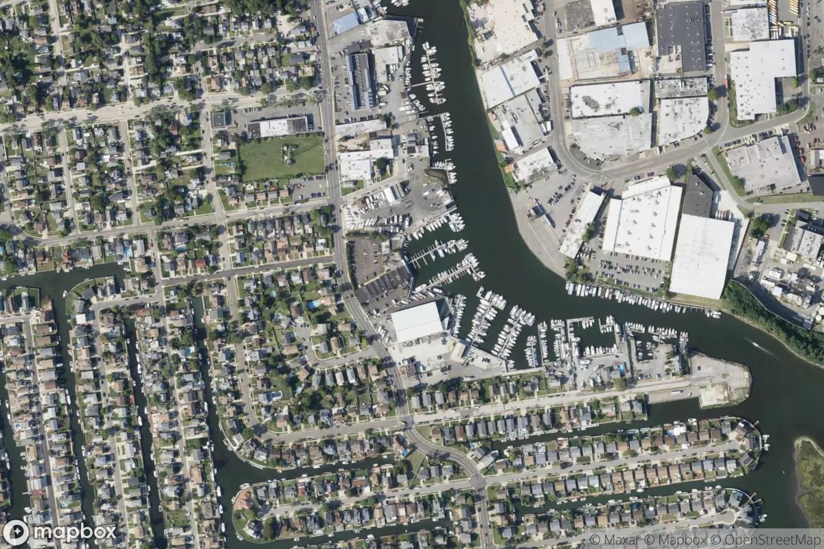 Satellite view of Marina at 40.6444, -73.5744