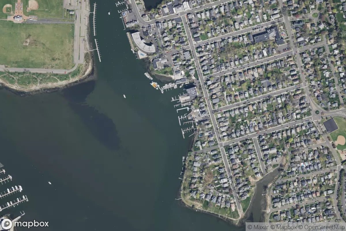 Satellite view of Marina at 41.0953, -73.4045