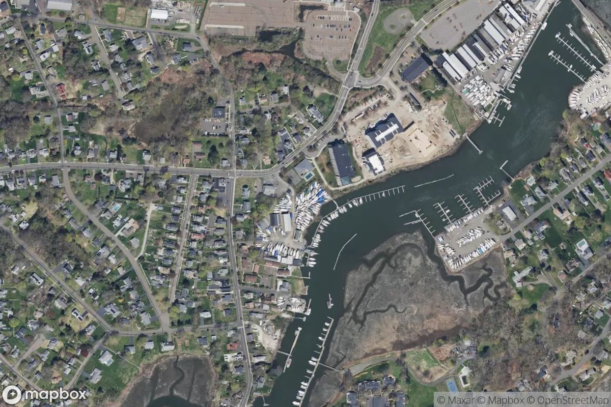 Satellite view of Marina at 41.2714, -72.8179