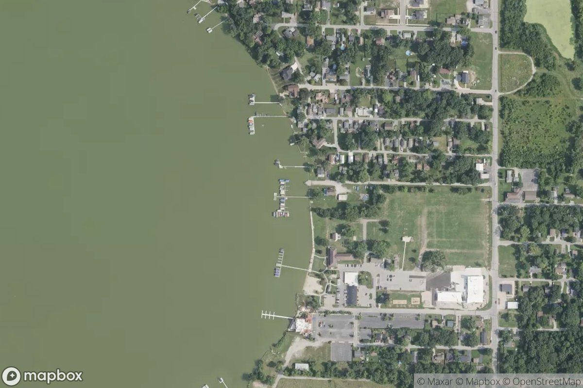Satellite view of Marina at 41.3694, -87.4261