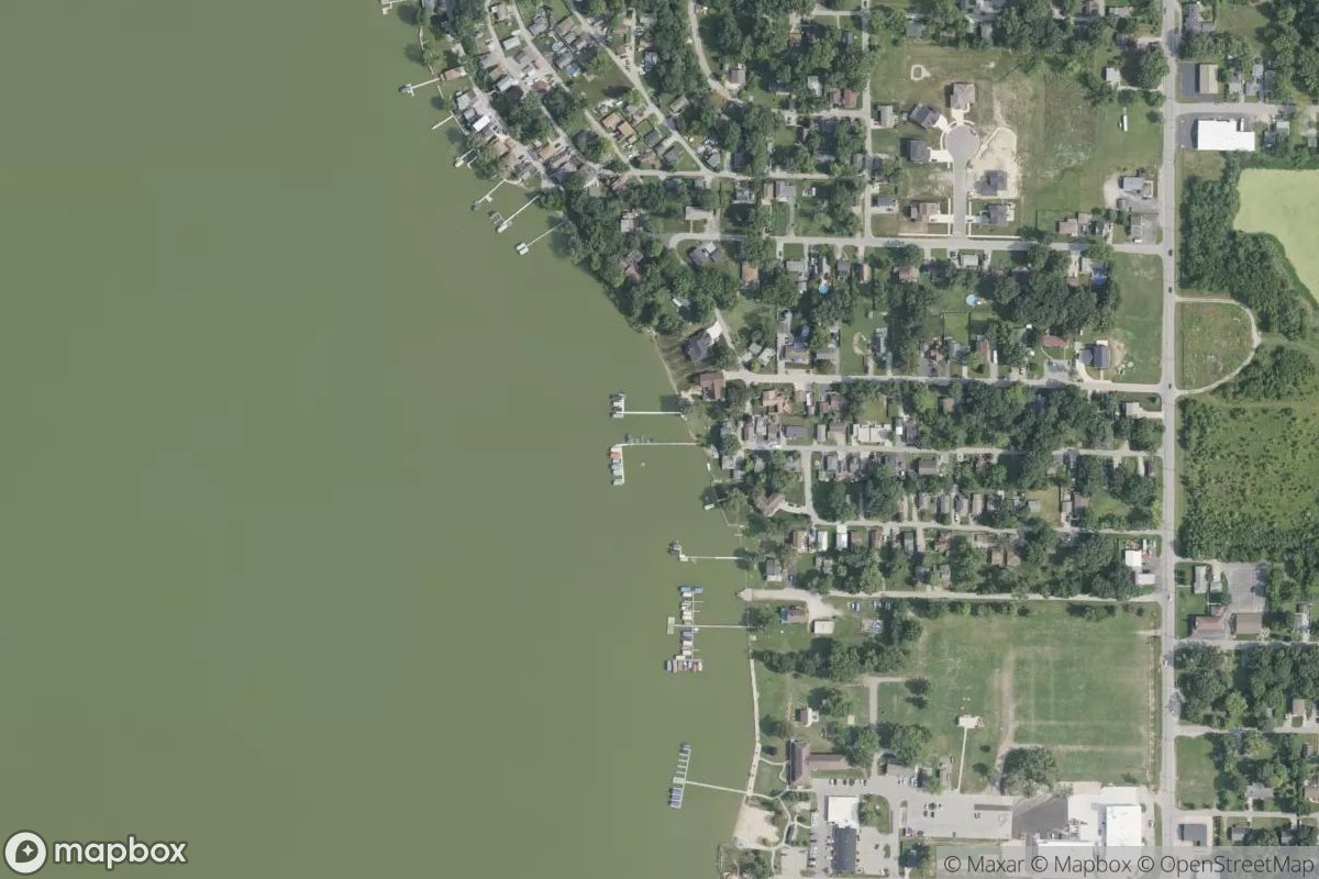 Satellite view of Marina at 41.3707, -87.4265