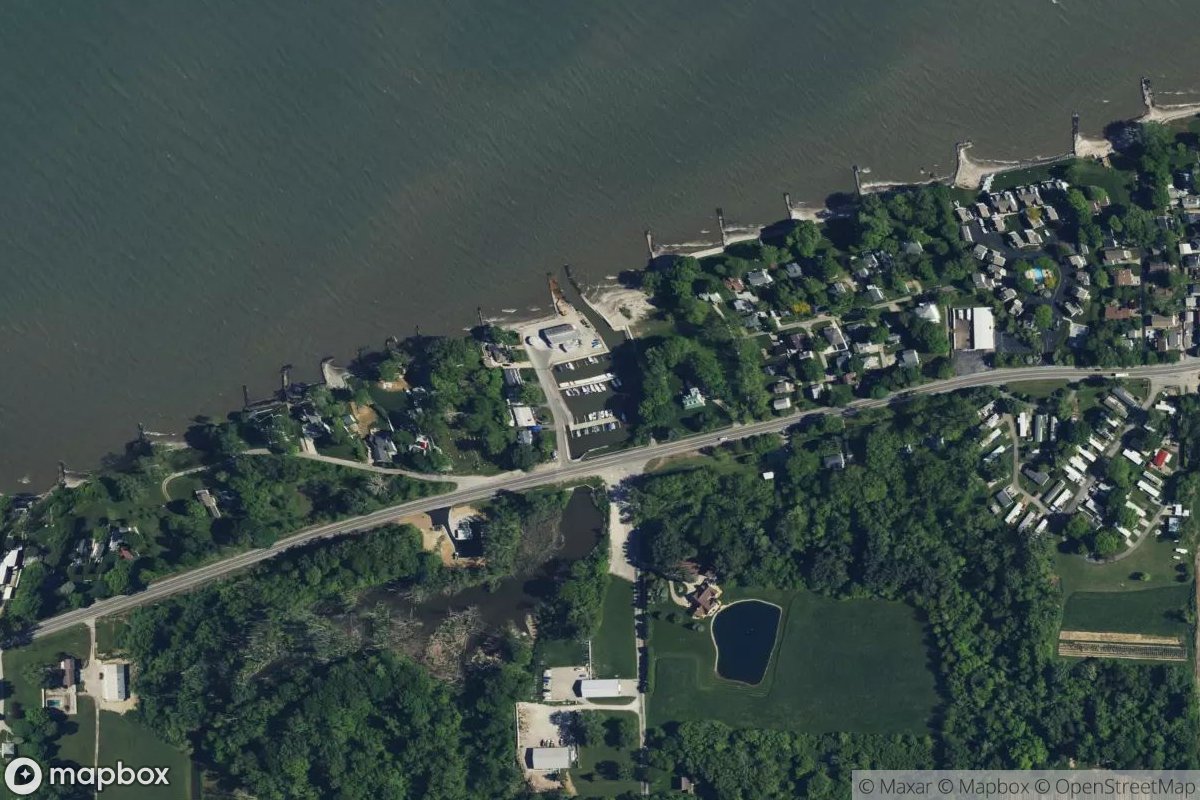 Satellite view of Marina at 41.3824, -82.4727