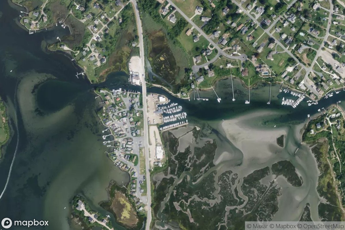 Satellite view of Marina at 41.3853, -71.5250