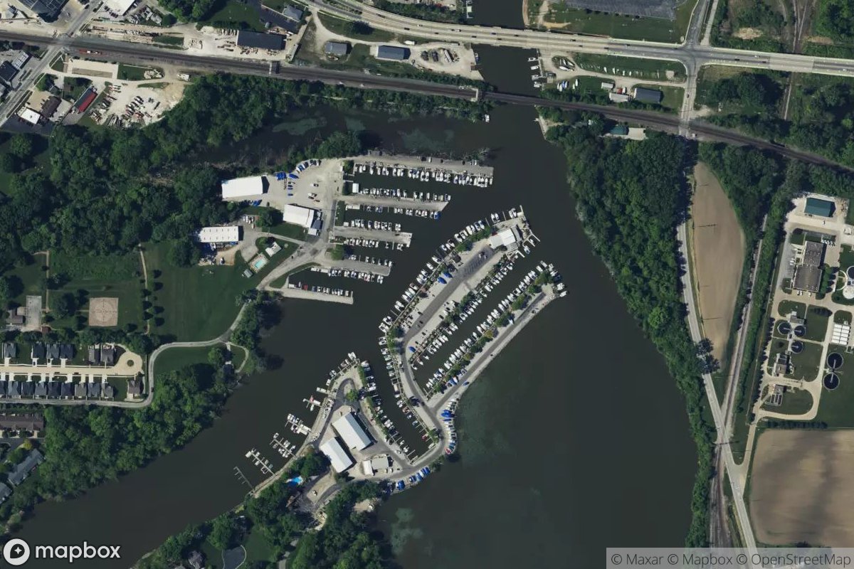 Satellite view of Marina at 41.3870, -82.5542