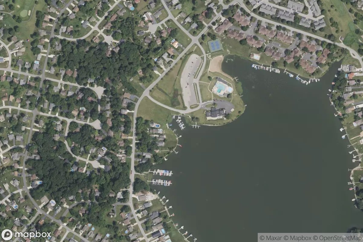 Satellite view of Marina at 41.4096, -87.2254