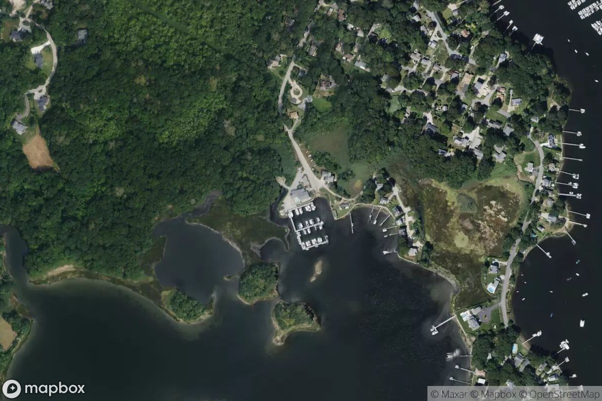 Satellite view of Marina at 41.4224, -71.5035