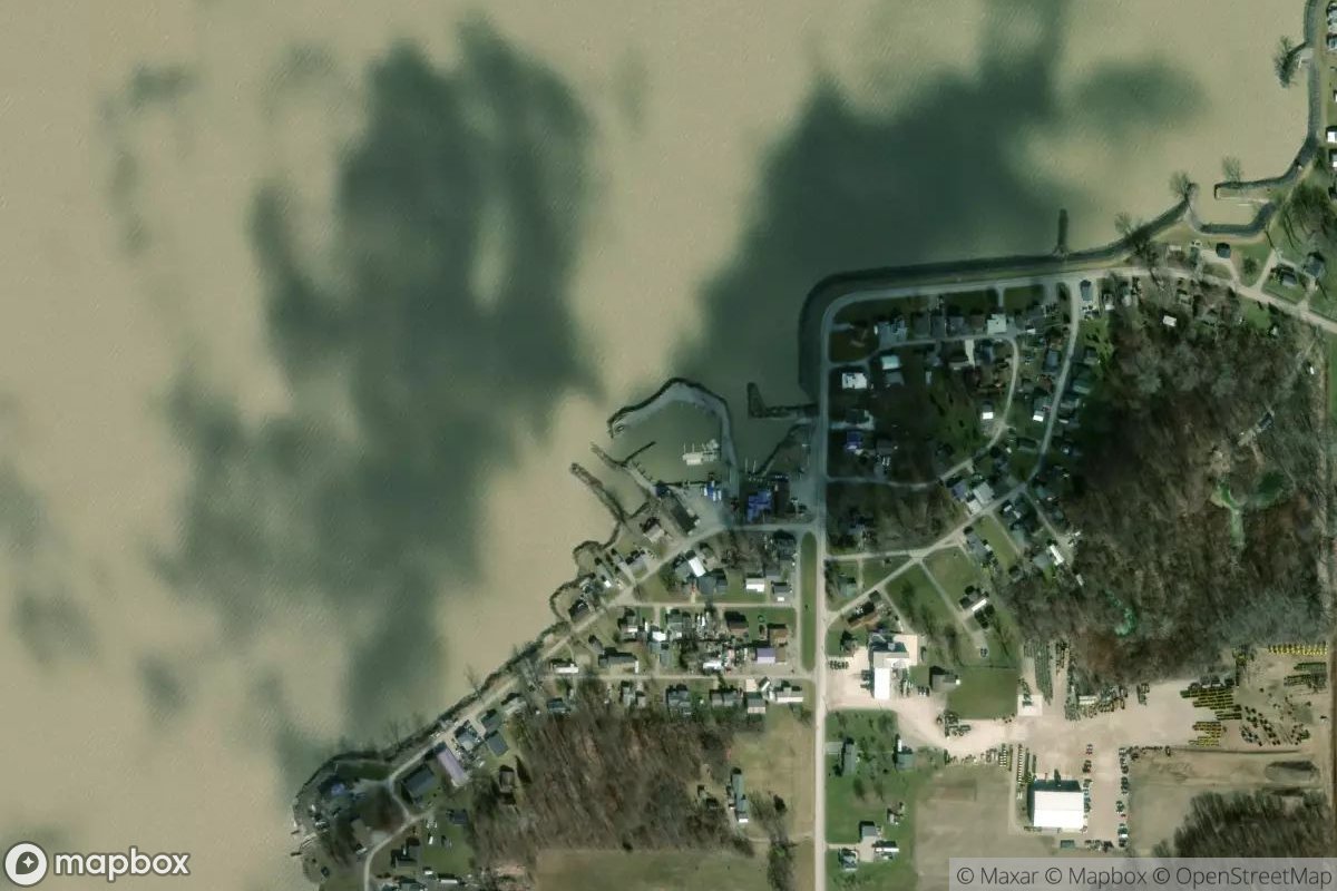 Satellite view of Marina at 41.4307, -82.9027