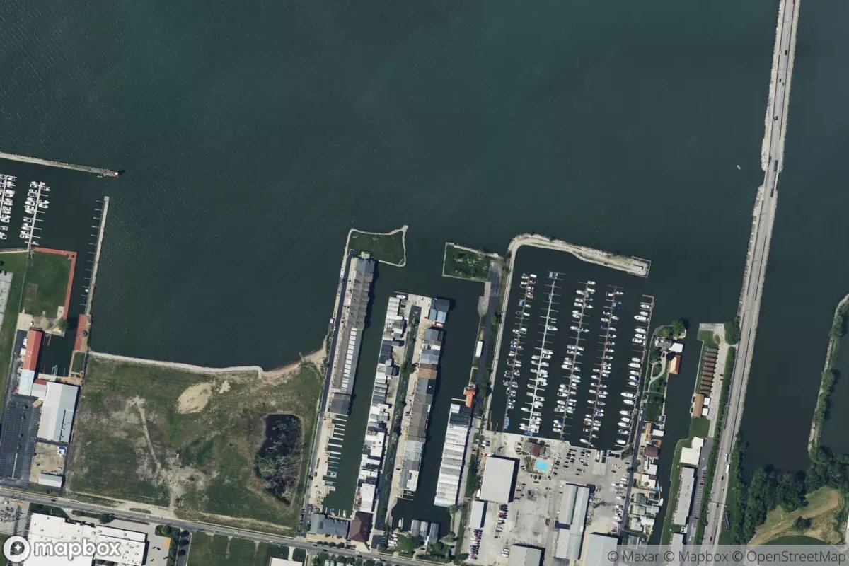 Satellite view of Marina at 41.4539, -82.6785