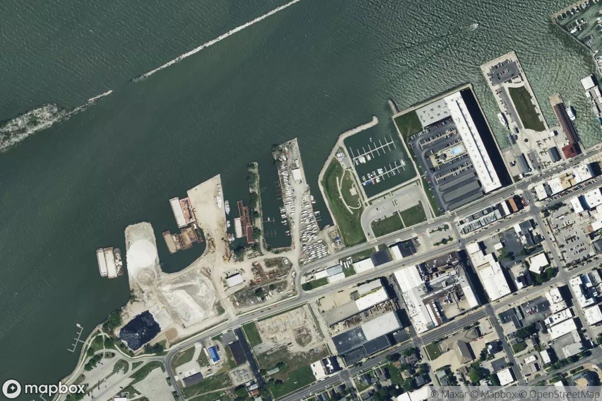 Satellite view of Marina at 41.4569, -82.7190