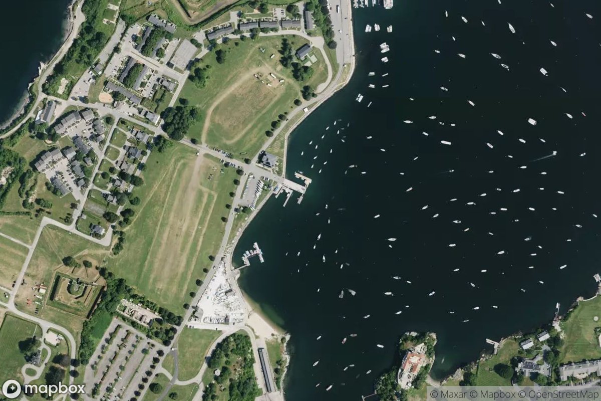 Satellite view of Marina at 41.4740, -71.3363