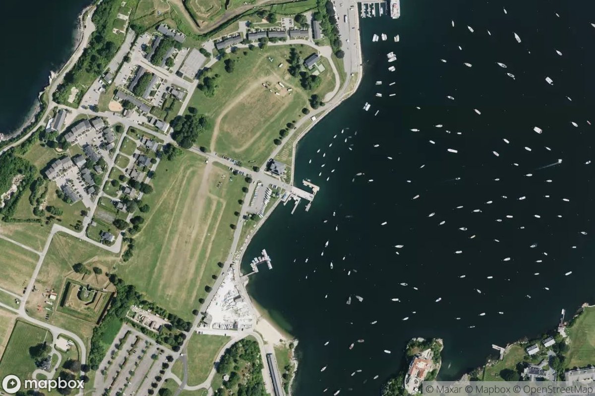 Satellite view of Marina at 41.4742, -71.3365