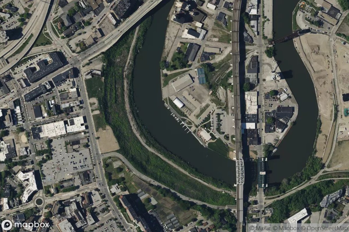 Satellite view of Marina at 41.4899, -81.7036