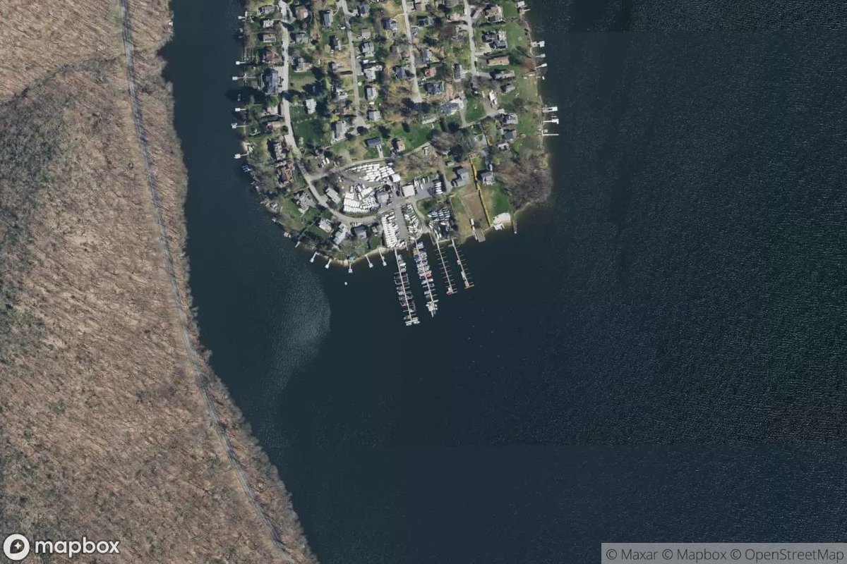 Satellite view of Marina at 41.4956, -73.4653