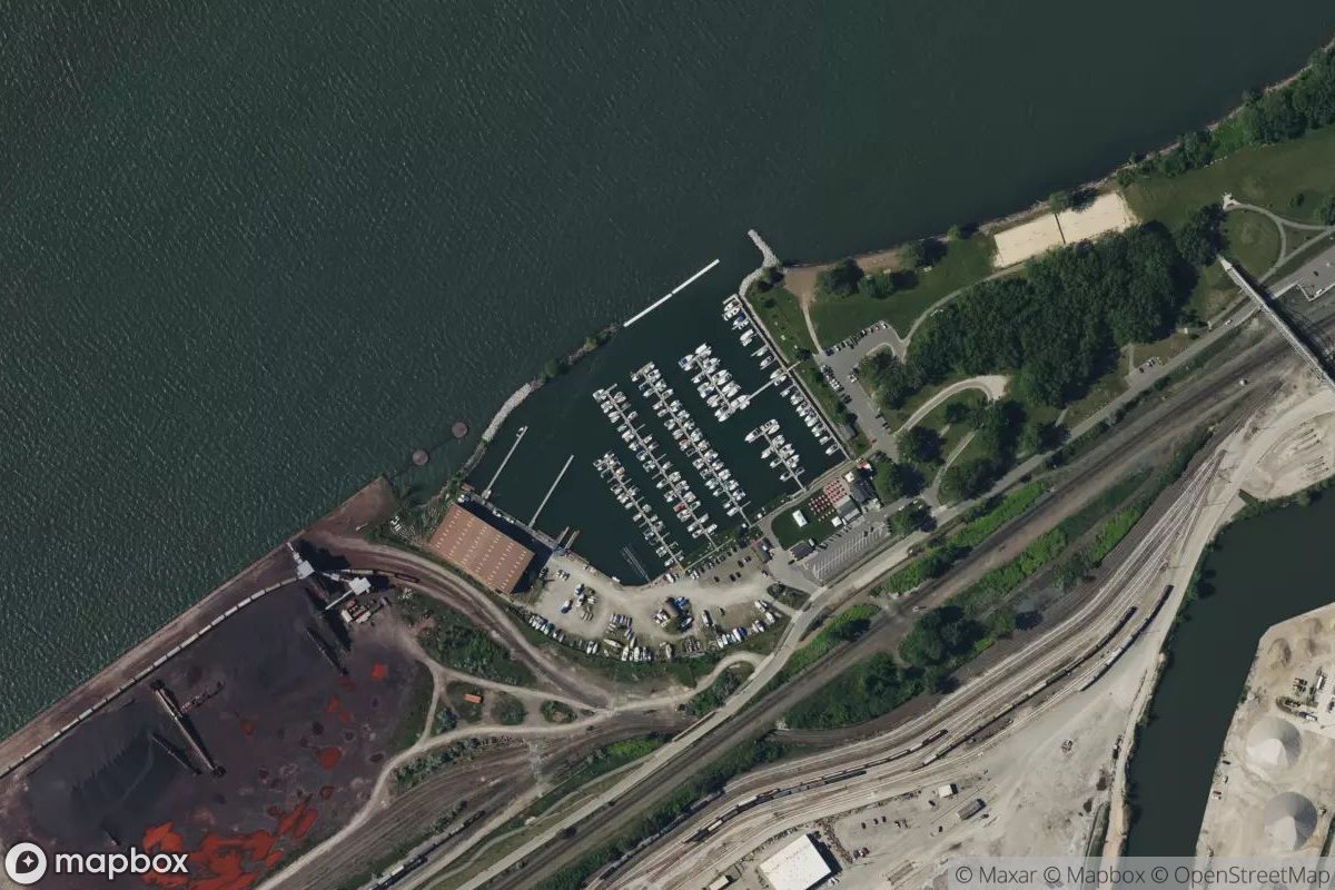 Satellite view of Marina at 41.4982, -81.7178