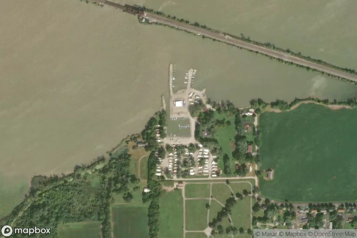 Satellite view of Marina at 41.5127, -82.9617