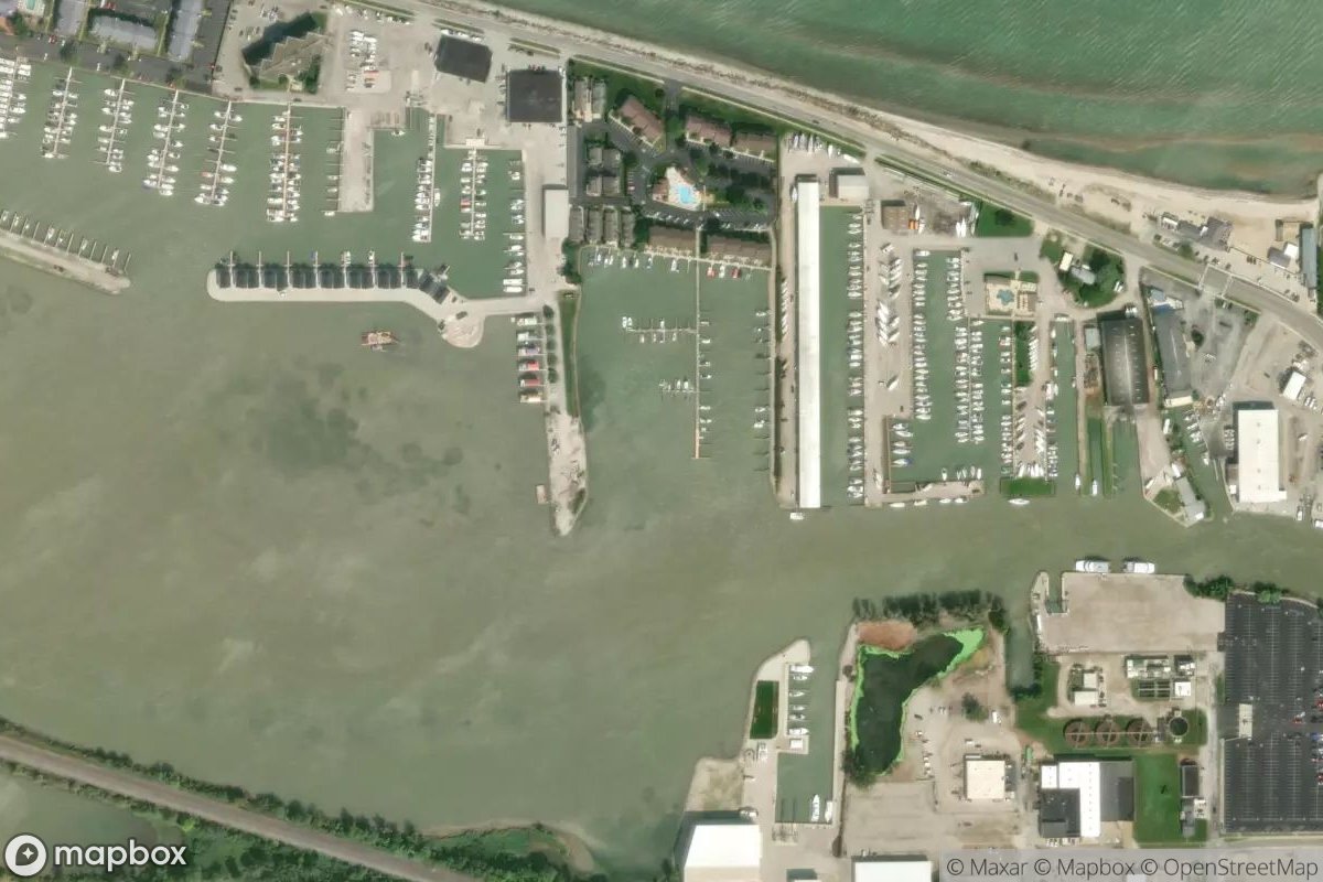 Satellite view of Marina at 41.5163, -82.9502