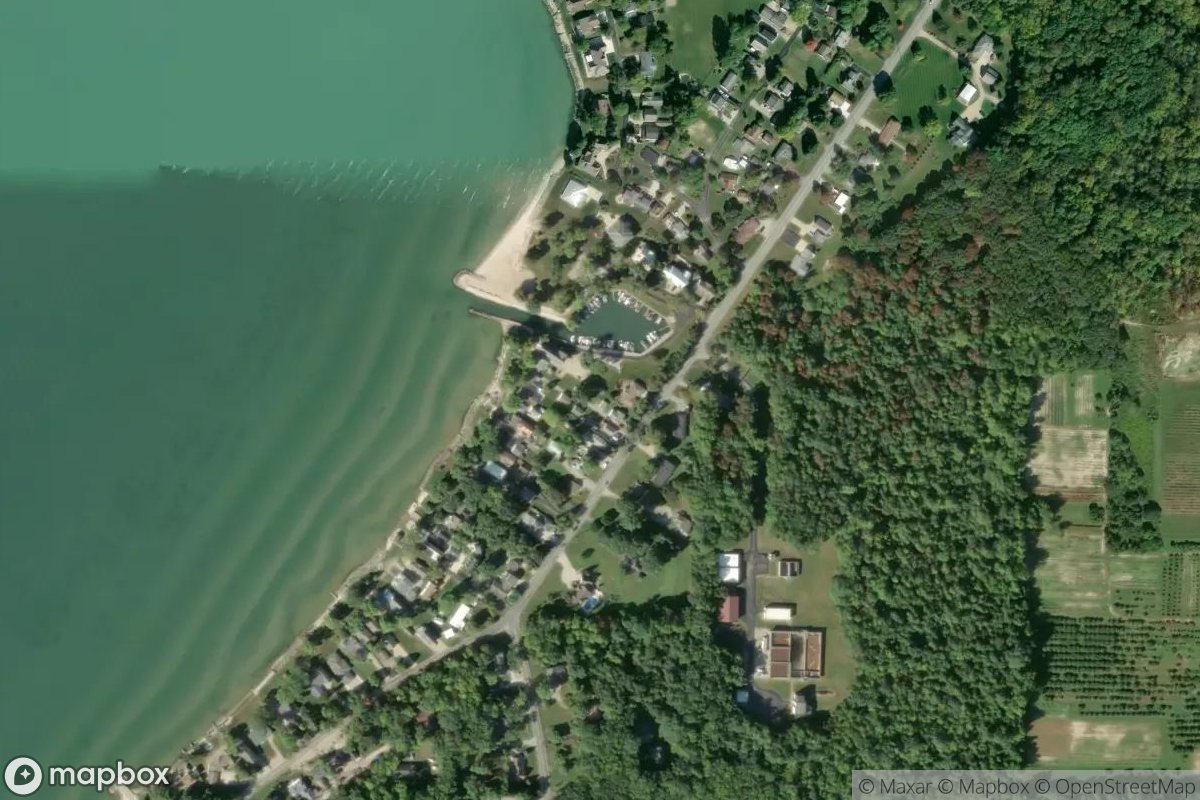 Satellite view of Marina at 41.5404, -82.8609