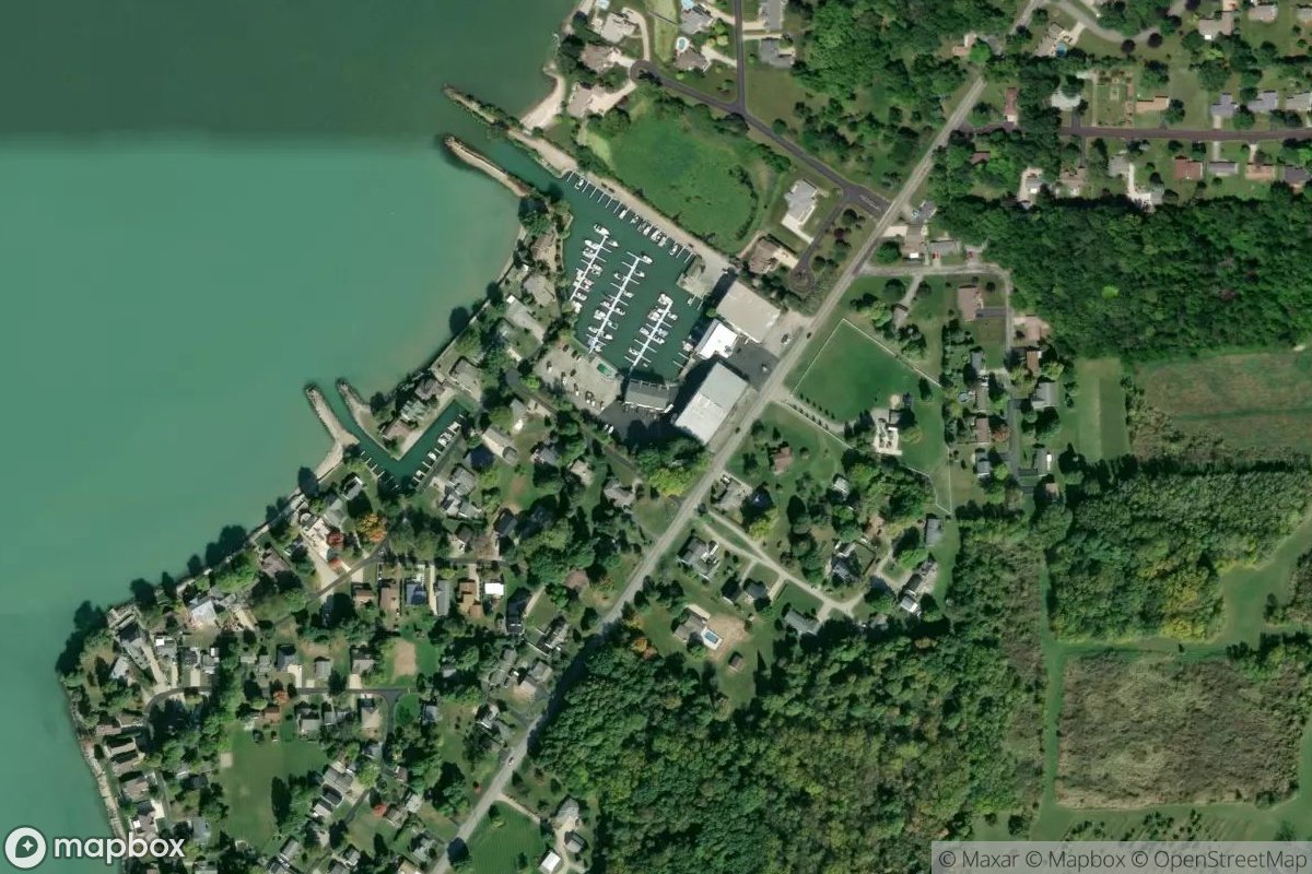 Satellite view of Marina at 41.5460, -82.8559
