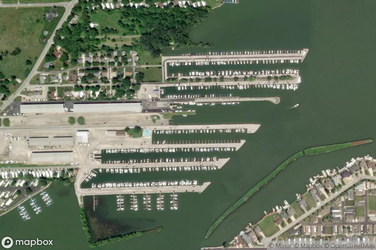 Satellite view of Marina at 41.5525, -82.8318