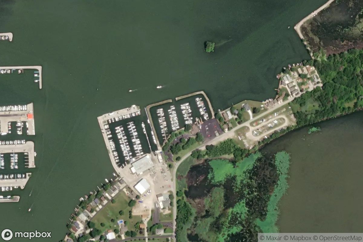 Satellite view of Marina at 41.5582, -82.8207