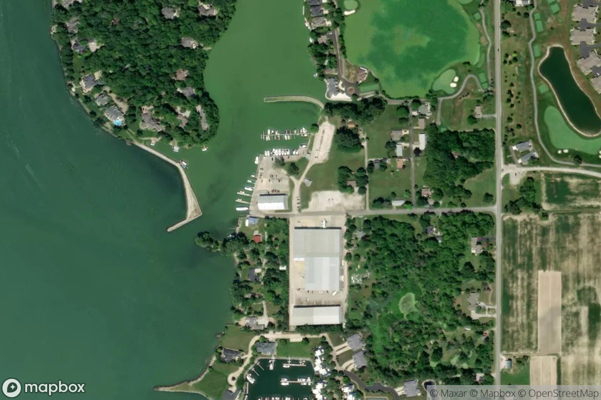 Satellite view of Marina at 41.5623, -82.8501