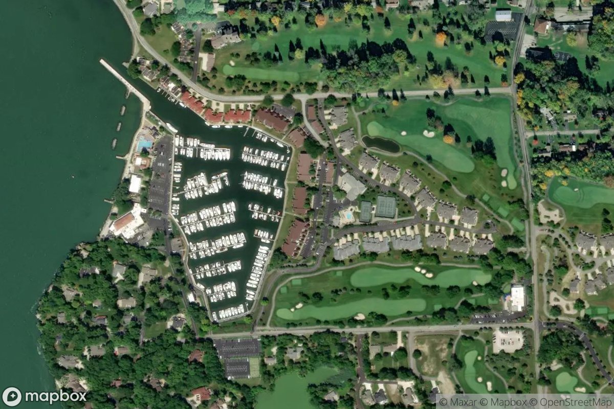 Satellite view of Marina at 41.5695, -82.8509