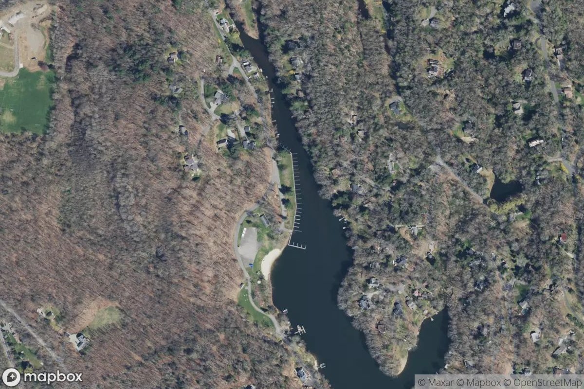 Satellite view of Marina at 41.5730, -73.4918