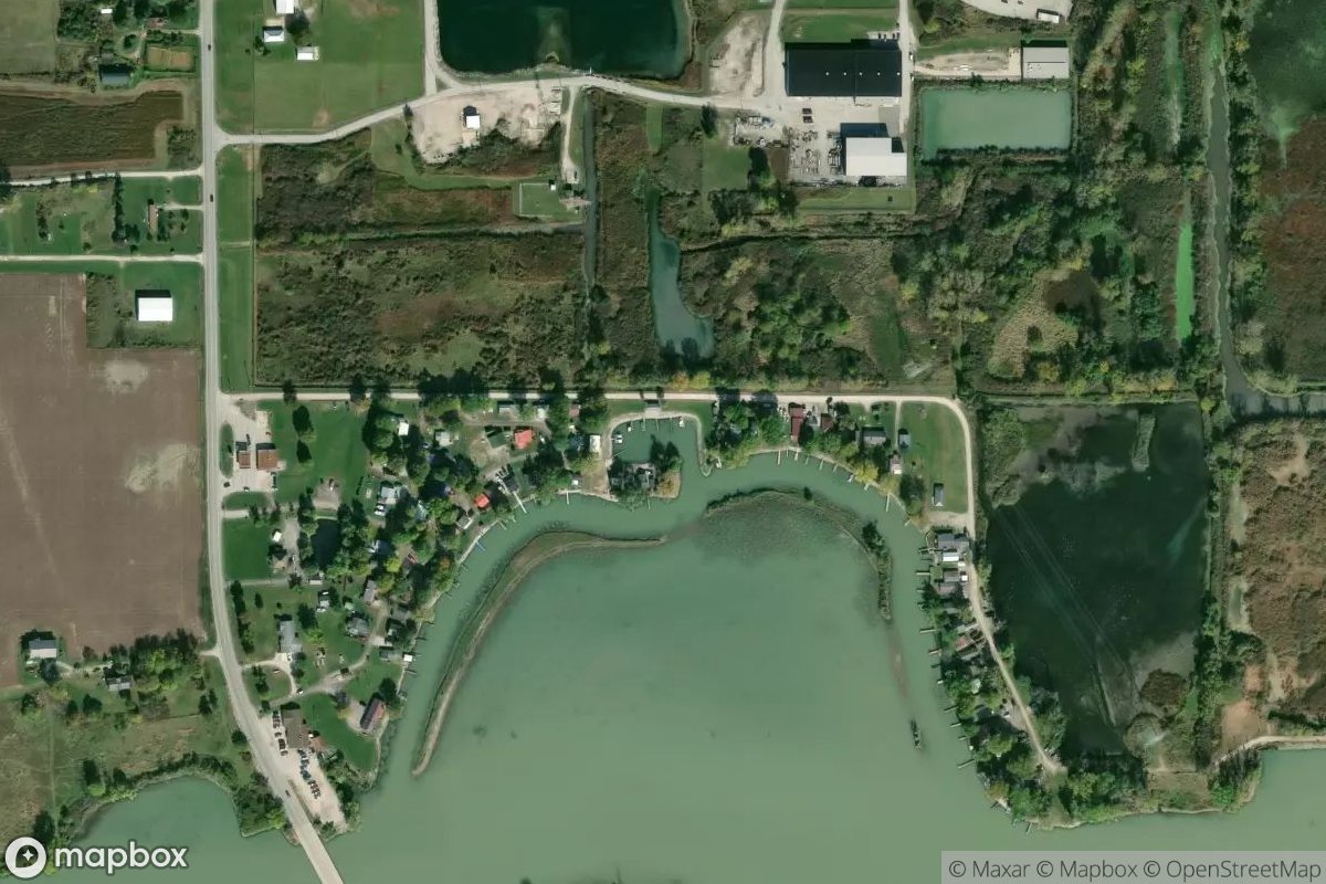 Satellite view of Marina at 41.5885, -83.0923