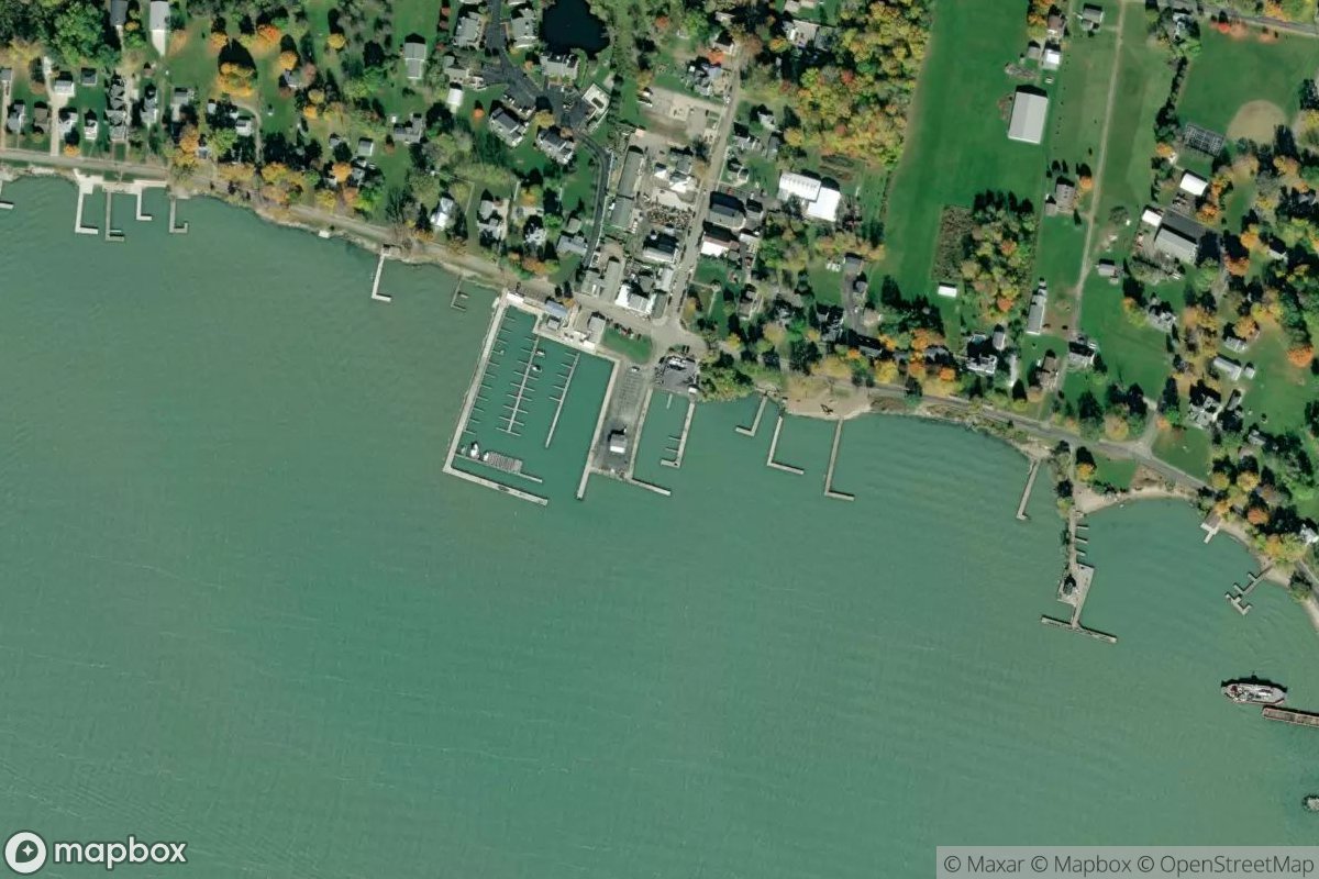Satellite view of Marina at 41.5931, -82.7112