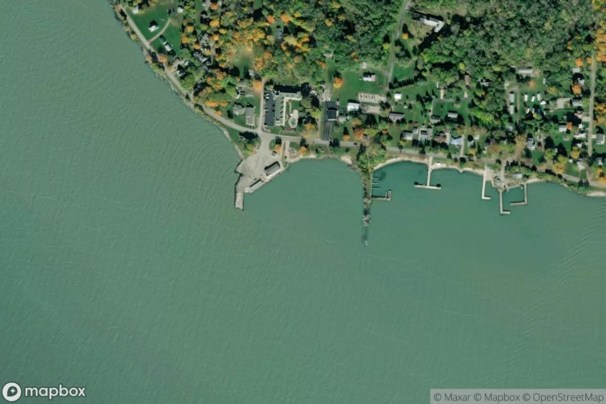 Satellite view of Marina at 41.5950, -82.7242